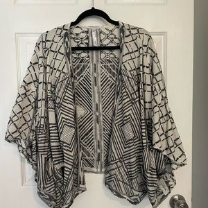 Anthro cropped Kimono Jacket